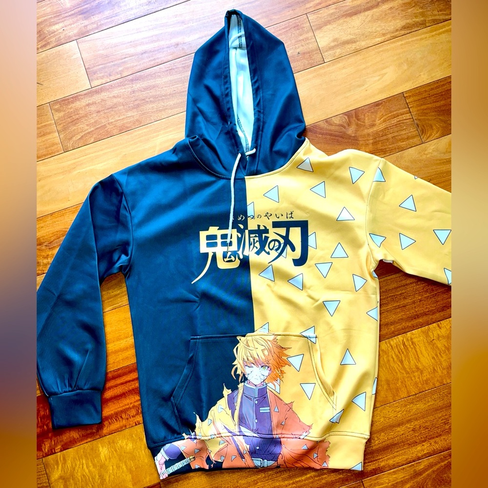 Demon Slayer Tomioka Giyuu Anime Hoodie - Adult Medium - Brand New